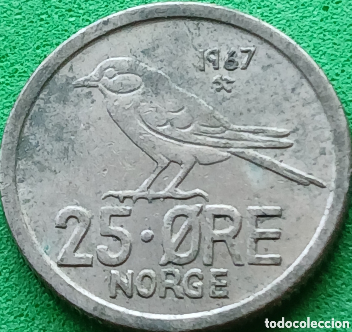 Old Coins of Europe: Noruega 25 ore 1967 km#407