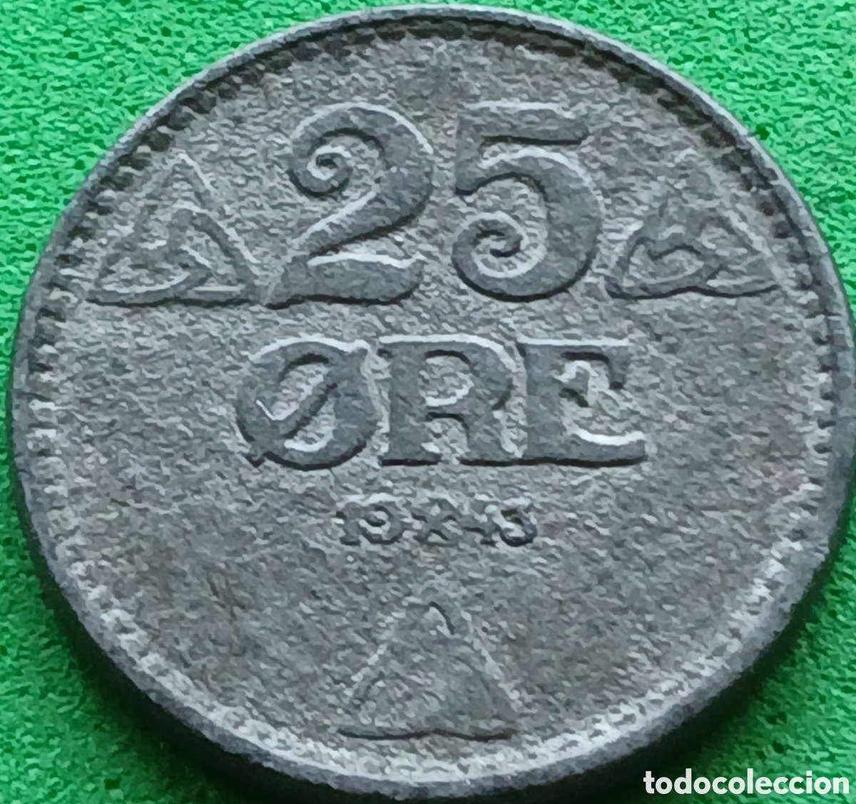 Monedas antiguas de Europa: Noruega 25 ore 1943 km#395
