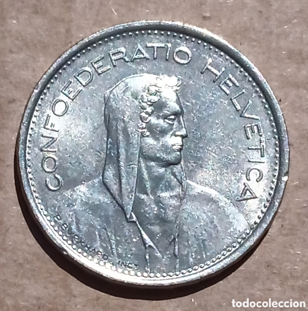 Monedas antiguas de Europa: Suiza - 5 Francos 1968 B - Mbc