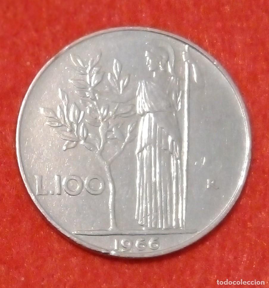 Monedas antiguas de Europa: MONEDA DE ITALIA 1966 - 100 LIRAS - ACERO INOXIDABLE (2)