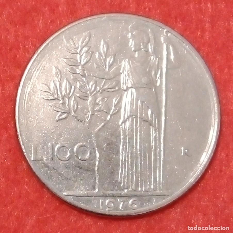 Monedas antiguas de Europa: MONEDA DE ITALIA 1976 - 100 LIRAS - ACERO INOXIDABLE (2)