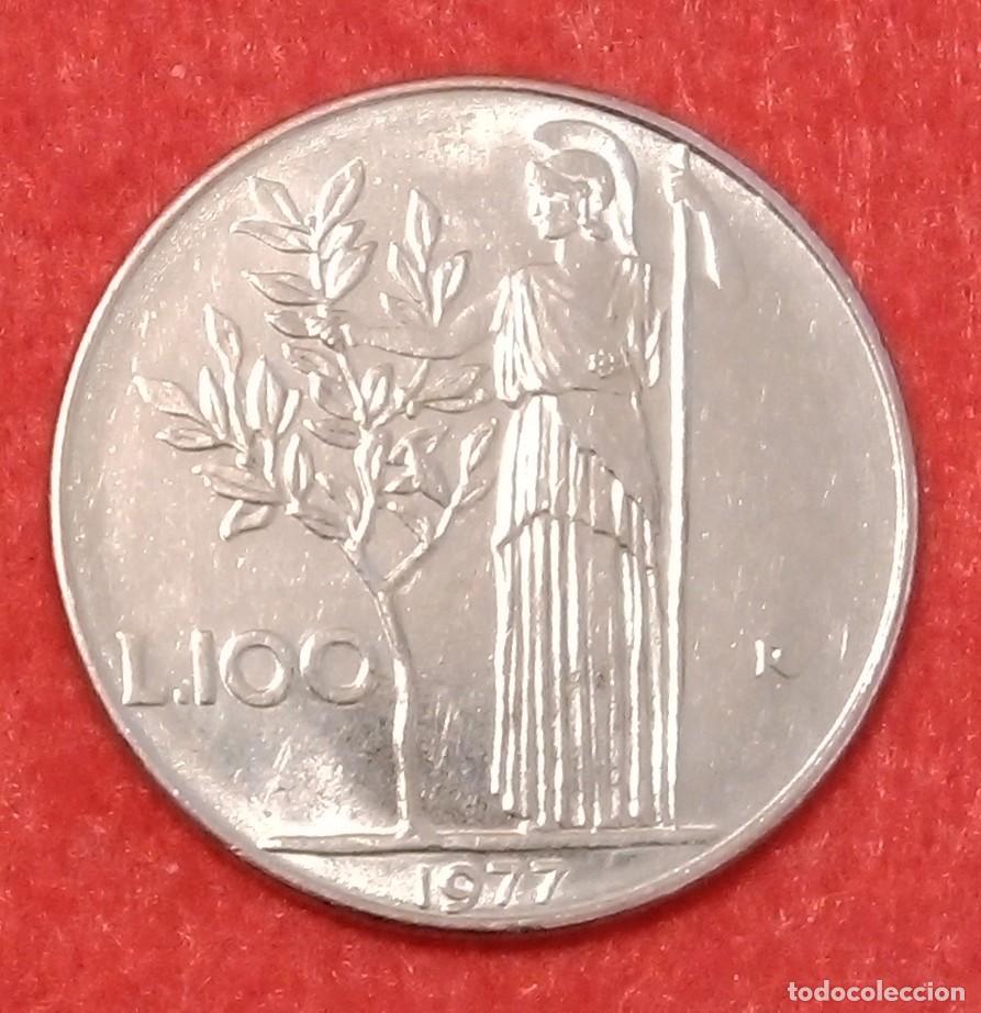 Monedas antiguas de Europa: MONEDA DE ITALIA 1977 - 100 LIRAS - ACERO INOXIDABLE (3)