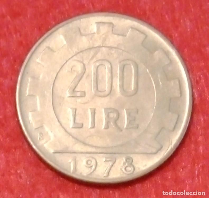 Monedas antiguas de Europa: MONEDA DE ITALIA 1978 - 200 LIRAS - N&Iacute;QUEL-LAT&Oacute;N