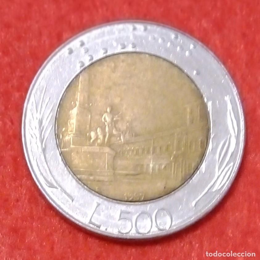 Monedas antiguas de Europa: MONEDA DE ITALIA 1987 - 500 LIRAS - BIMET&Aacute;LICA BRONCE-ALUMINIO/ACERO INOXIDABLE