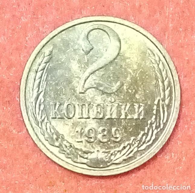 Monedas antiguas de Europa: MONEDA DE LA UNI&Oacute;N SOVI&Eacute;TICA 1989 - 2 KOPEKS - LAT&Oacute;N