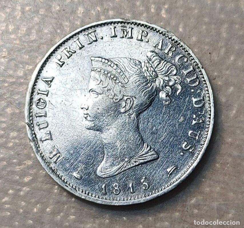 Old Coins of Europe: ITALIA PARMA MARIA LUIGIA DE AUSTRIA MUJER NAPOLEON 10 SOLDI 1815 EBC-
