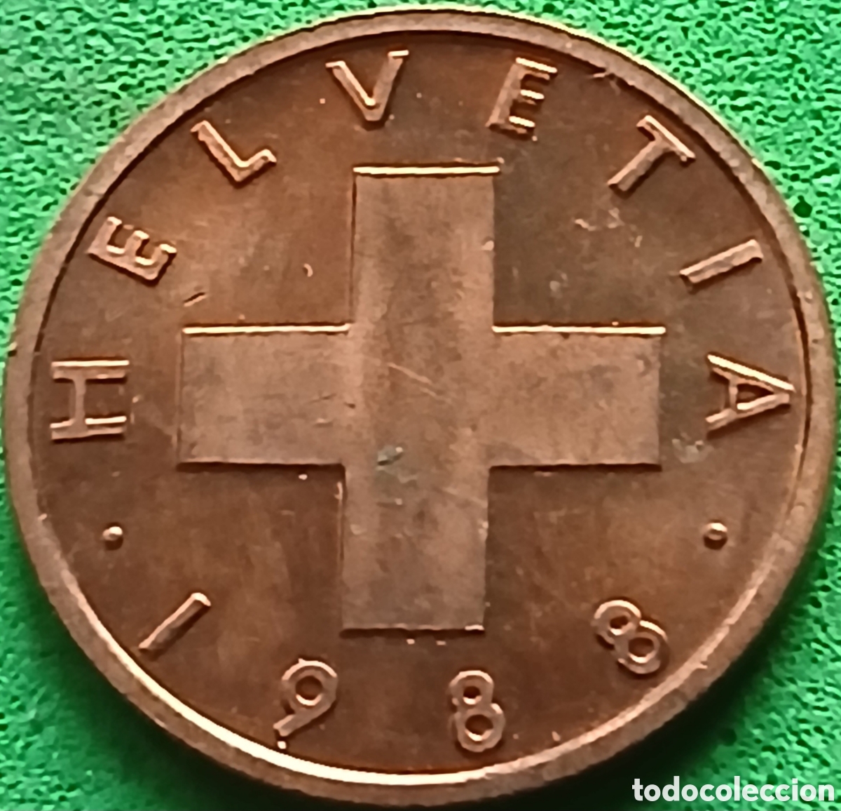 Monedas antiguas de Europa: Suiza 1 c&eacute;ntimo 1988 km#46