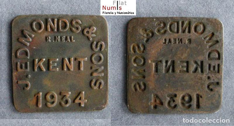 Monedas antiguas de Europa: GRAN BRETA&Ntilde;A - J.EDMONDS & SONS - 1934 - COMPRA DE MERCANCIAS - COBRE