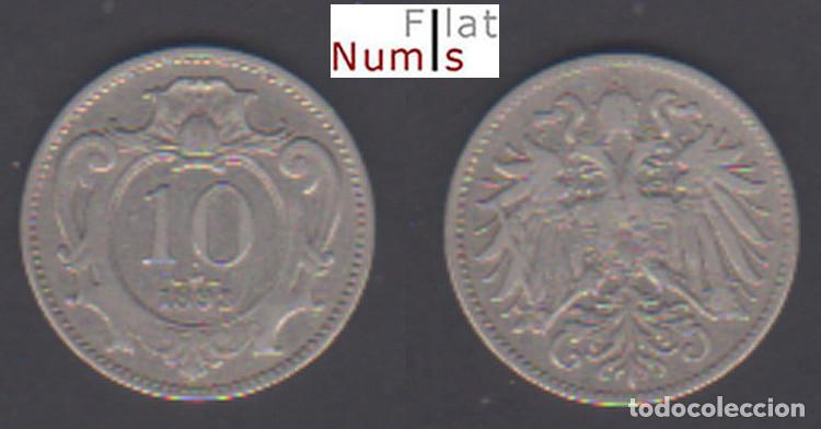Monedas antiguas de Europa: AUSTRIA - 10 HELLER - 1893 - NIQUEL