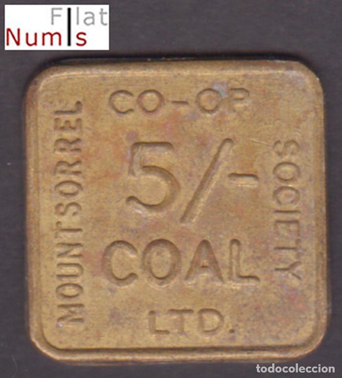 Monedas antiguas de Europa: GRAN BRETA&Ntilde;A - FICHA 5 PENIQUES - SOC. COOP. MOUNTSORREL