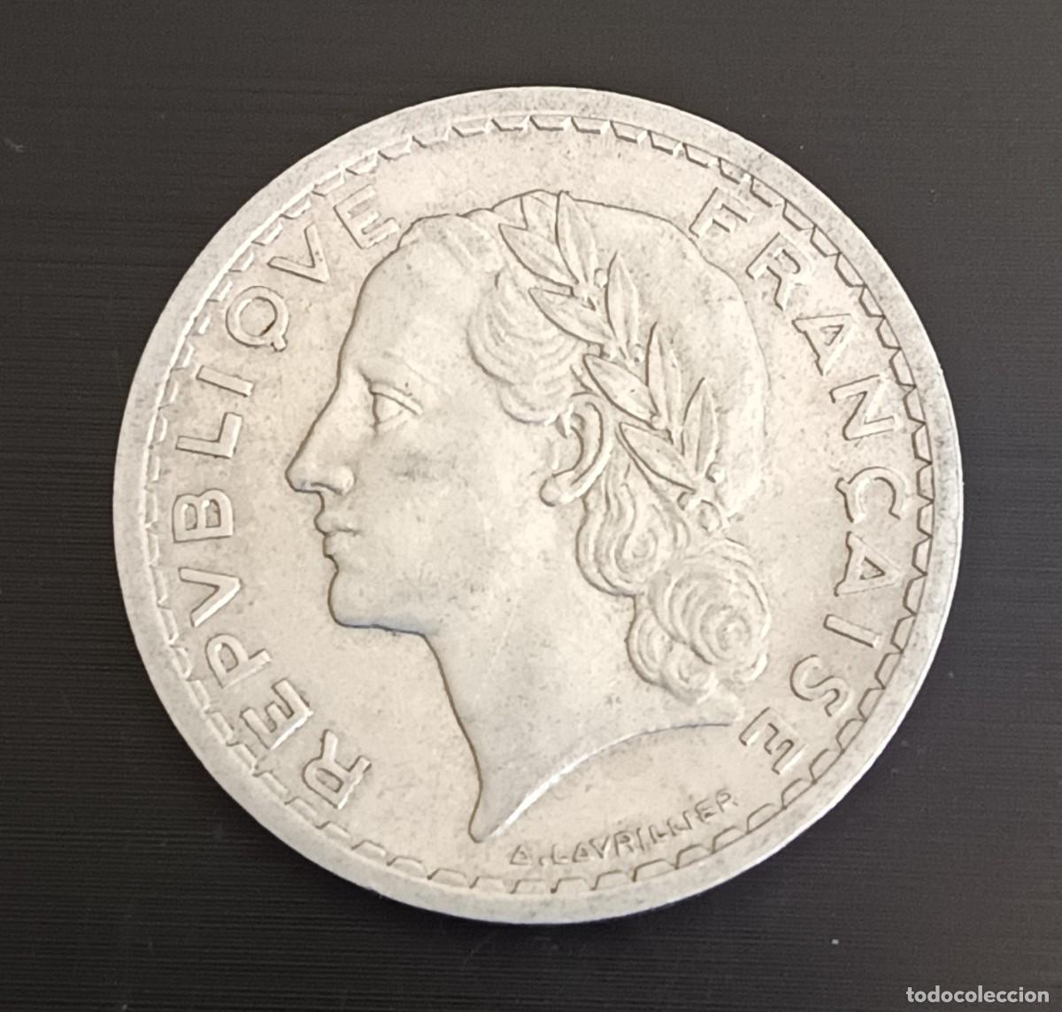 Alte M&uuml;nzen aus Europa: 1274 - Francia 5 franc 1946 EBC