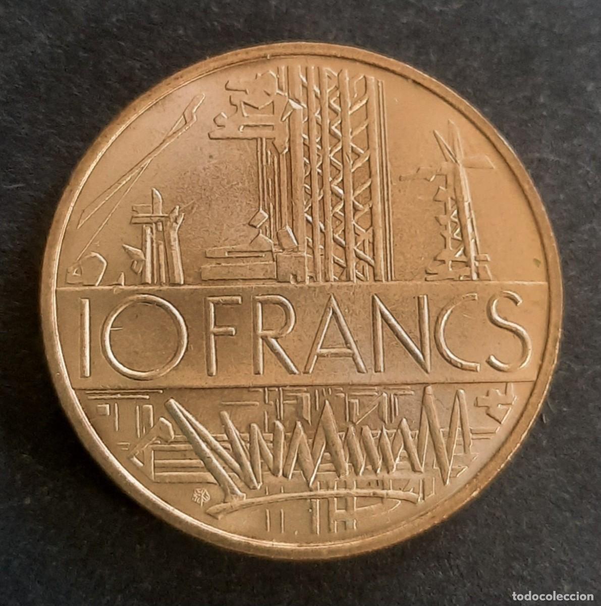 Monedas antiguas de Europa: 467 - Francia 10 Franc 1975 km940 SC