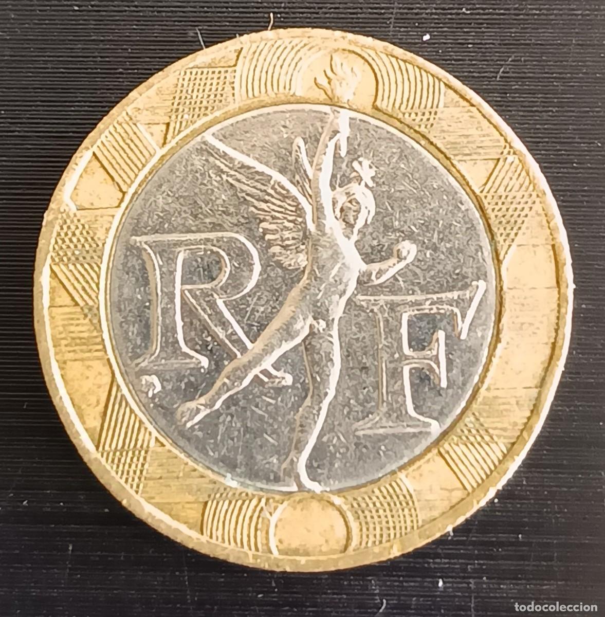 Monedas antiguas de Europa: 442 - Francia 10 Franc 1990 km 964.1 Bimetalica