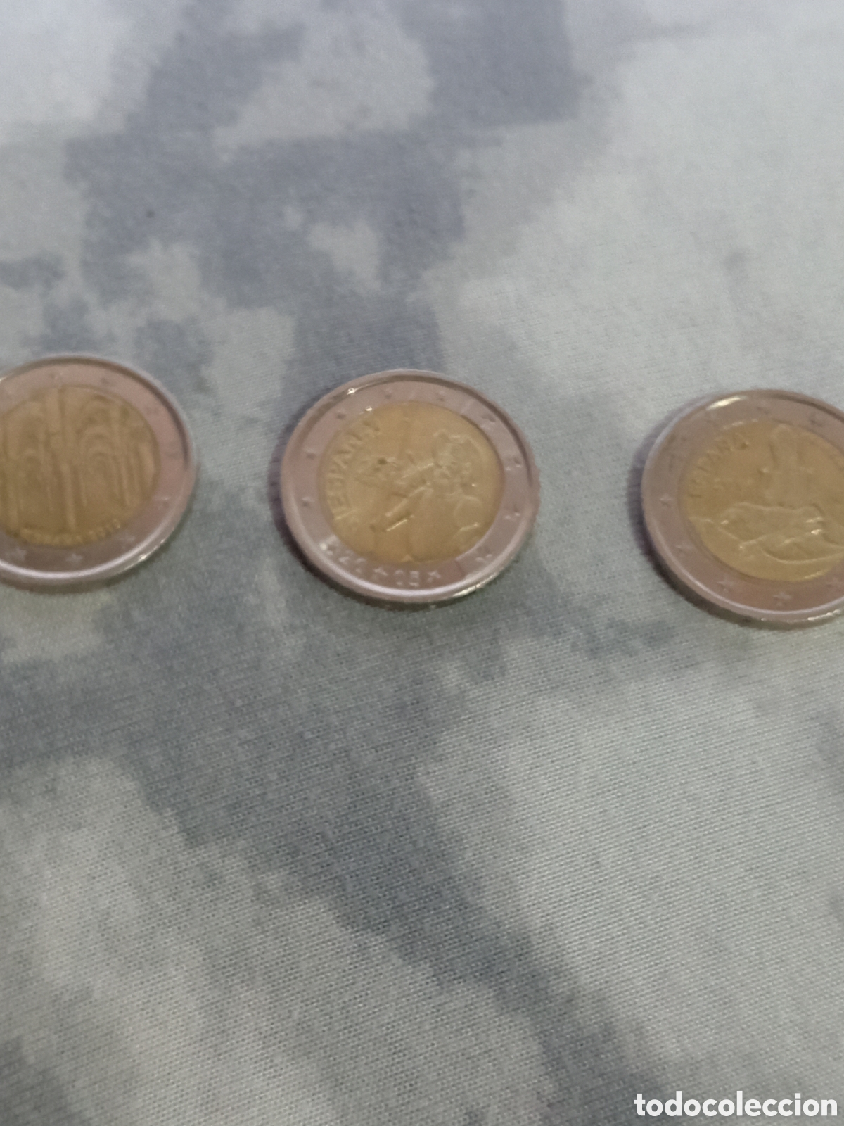 Monedas antiguas de Europa: 3 monedas de 2 euros de Espa&ntilde;a