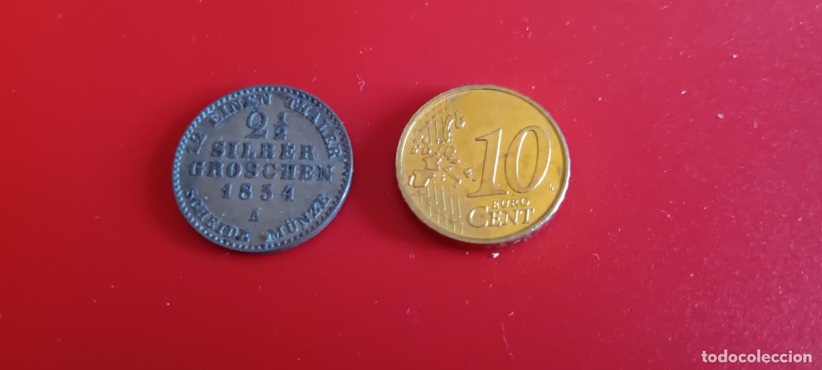 Monedas antiguas de Europa: PRUSIA 2 1/2 SILBER GROSCHEN 1854