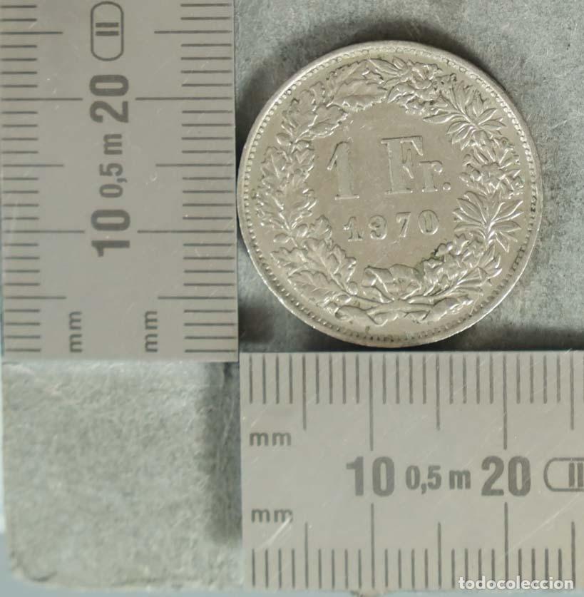 Monedas antiguas de Europa: MONEDA. 1 Franco - Suiza - Helvetia 1970
