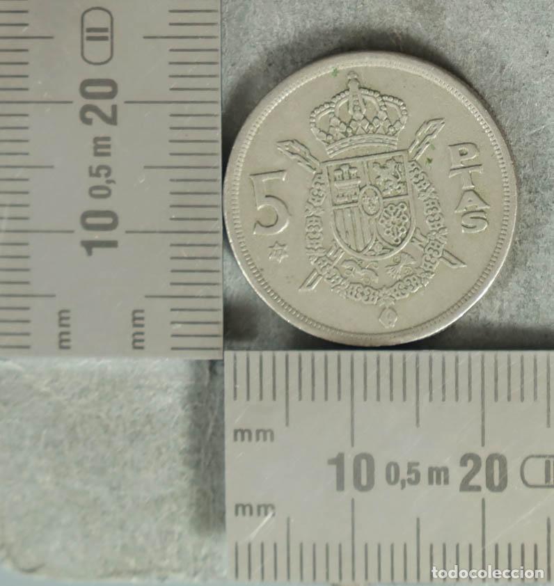 Old Coins of Europe: MONEDA. 5 Pesetas - Espa&ntilde;a - Juan Carlos I 1975
