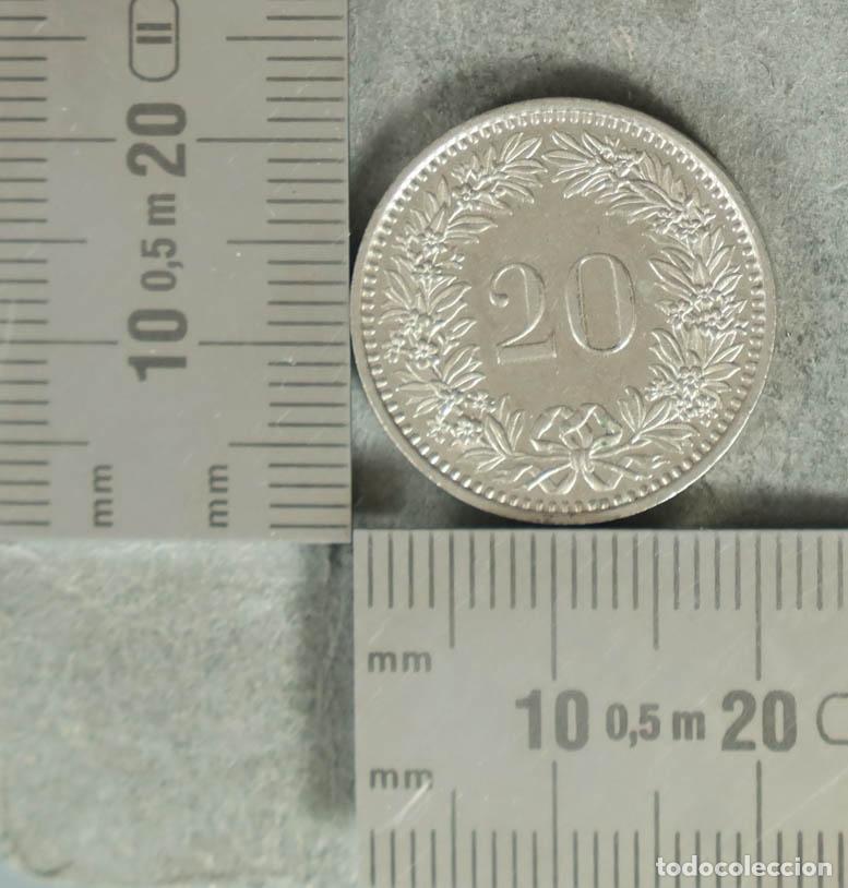 Alte M&uuml;nzen aus Europa: MONEDA. 20 Rappen - Suiza - Confoederatio Helvetica 1984