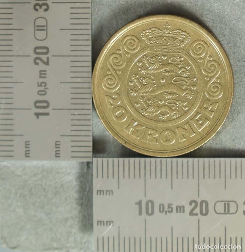 Alte M&uuml;nzen aus Europa: MONEDA. 20 Kroner - Dinamarca - Margarita II 1990