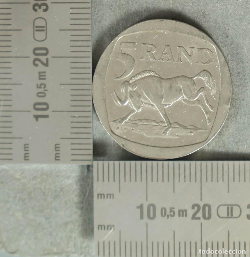 Alte M&uuml;nzen aus Europa: MONEDA. 5 Rand - Sud&aacute;frica - &Ntilde;u Negro 1995