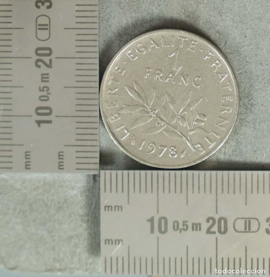 Monedas antiguas de Europa: MONEDA. 1 Franco - Francia - La Semeuse 1978