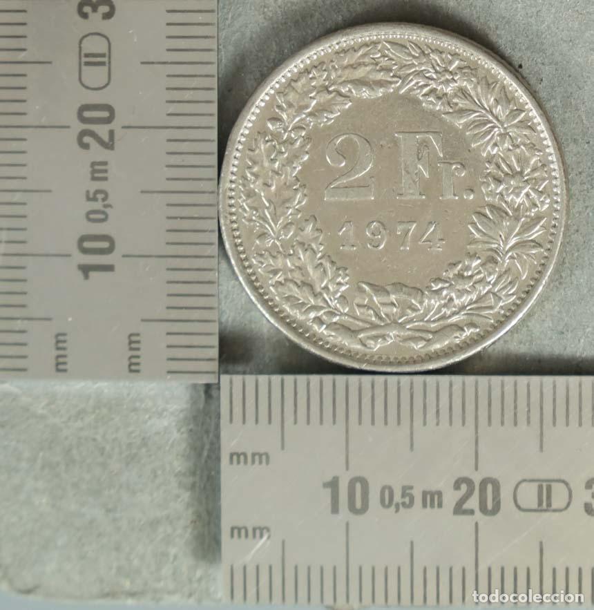 Monedas antiguas de Europa: MONEDA. 2 Francos - Suiza - Helvetia 1974
