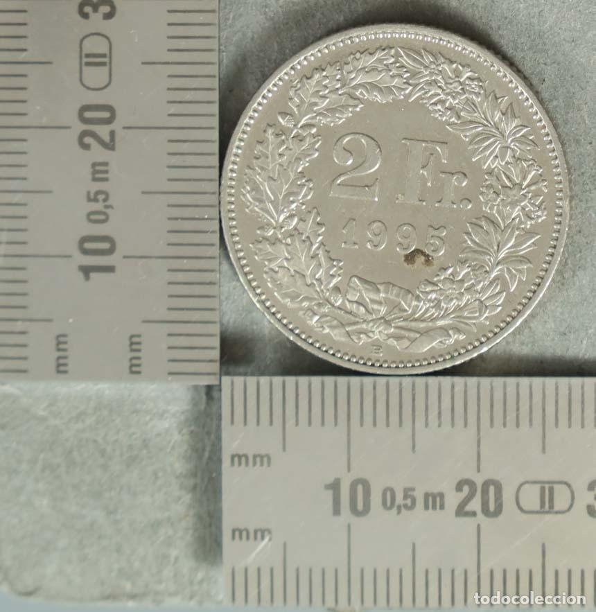Monedas antiguas de Europa: MONEDA. 2 Francos - Suiza - Helvetia de pie 1995