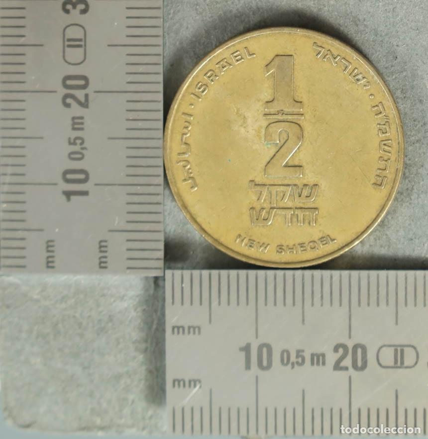 Monedas antiguas de Europa: MONEDA. 1/2 New Sheqel - Israel - Arpa de doce cuerdas - Ma&acute;adana