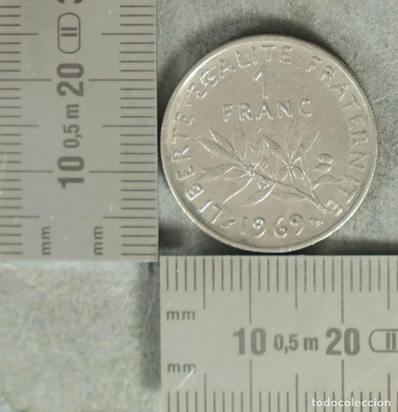 Monedas antiguas de Europa: MONEDA. 1 FRANCO FRANCIA 1969