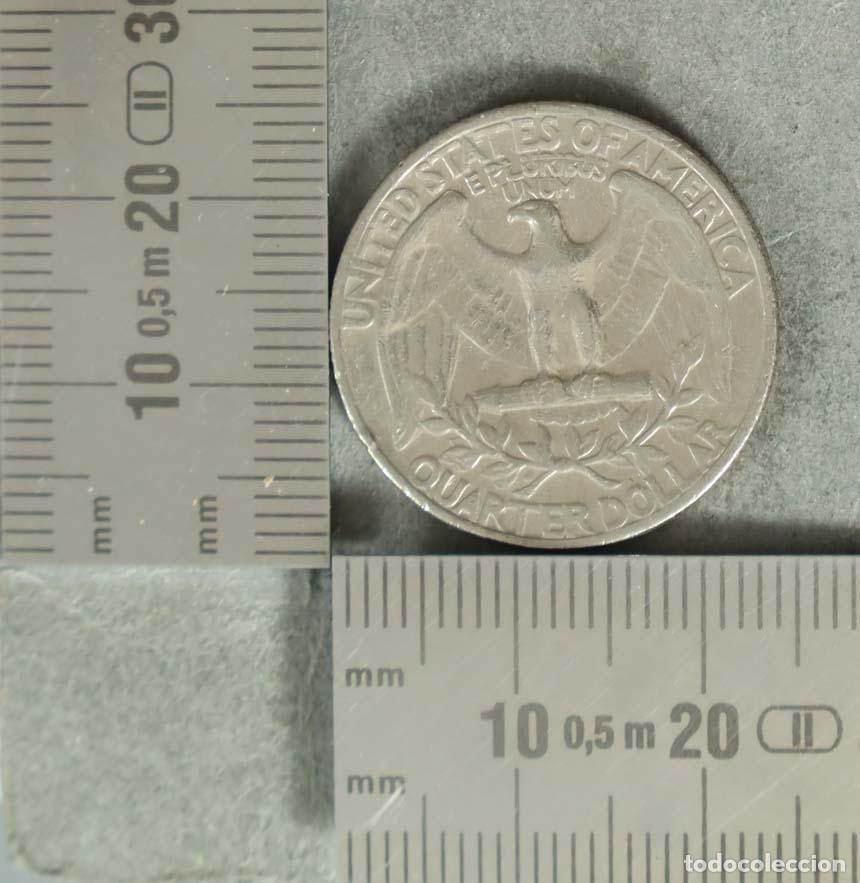 Alte M&uuml;nzen aus Europa: MONEDA. Quarter Dollar - USA - Washington 1965