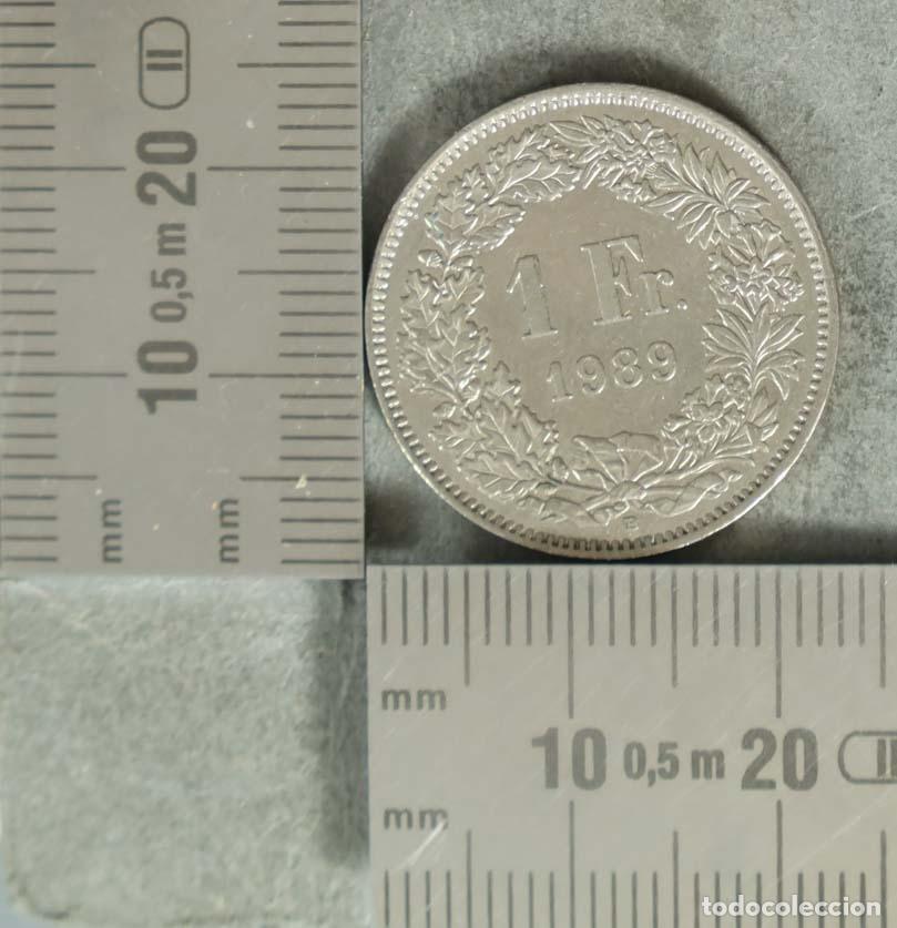 Monedas antiguas de Europa: MONEDA. 1 Franco - Suiza - Helvetia 1989