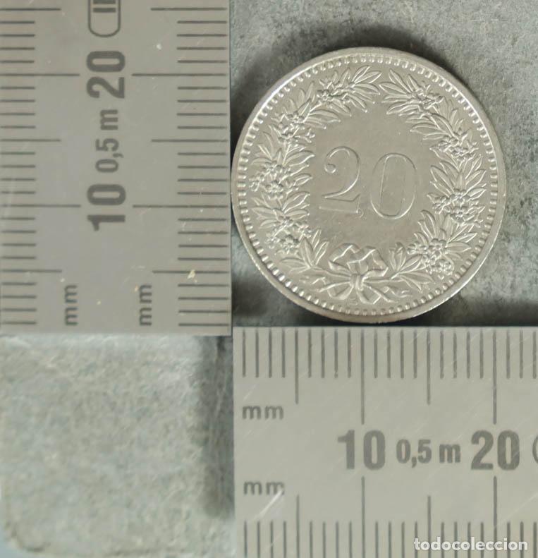 Monedas antiguas de Europa: MONEDA. 20 Rappen - Suiza - Confoederatio Helvetica 1987