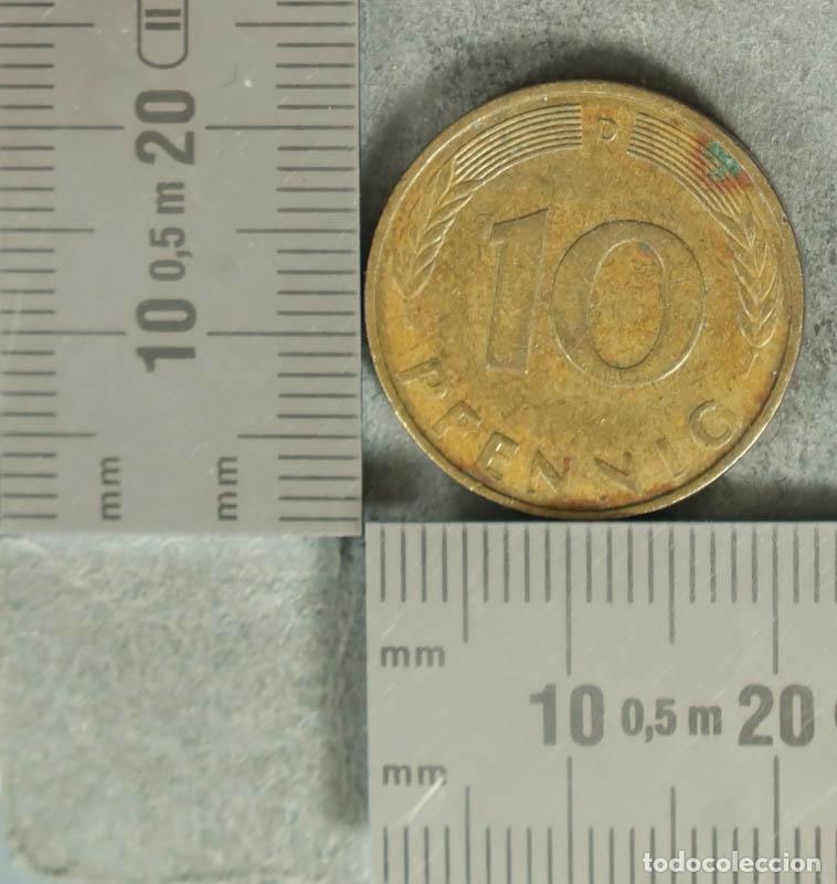 Monedas antiguas de Europa: MONEDA. 10 Pfennig - Alemania - Rep&uacute;blica Federal 1991