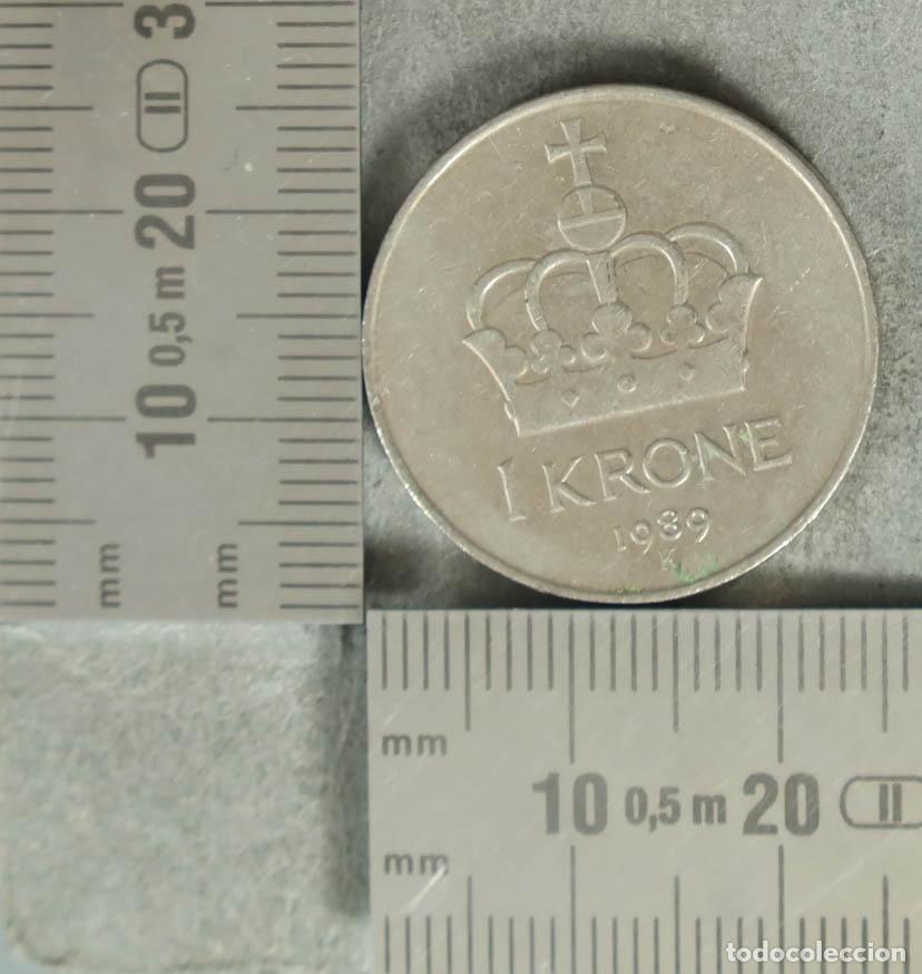 Monedas antiguas de Europa: MONEDA. 1 Krone - Noruega - Olav V 1989