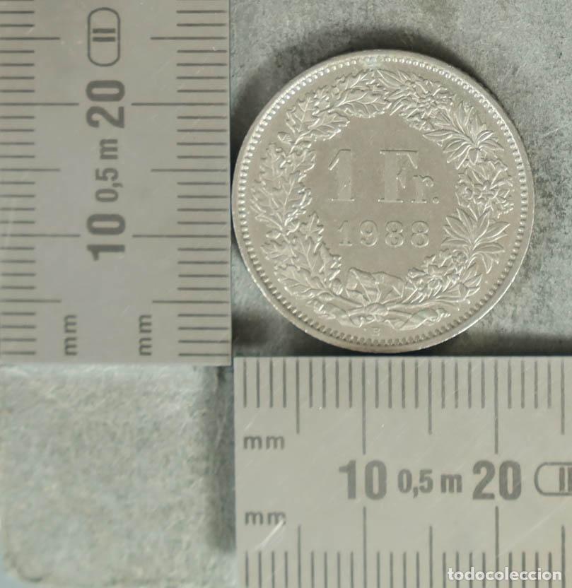 Monedas antiguas de Europa: MONEDA. 1 Franco - Suiza - Helvetia 1988