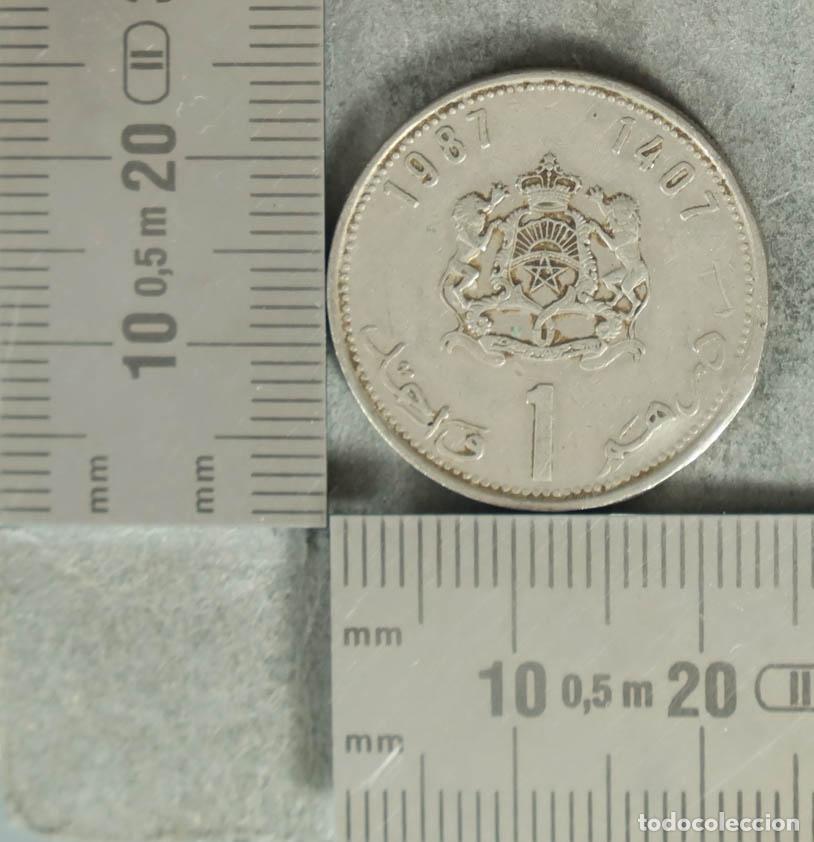 Monedas antiguas de Europa: MONEDA. 1 Dirham - Marruecos - Hassan II 1987
