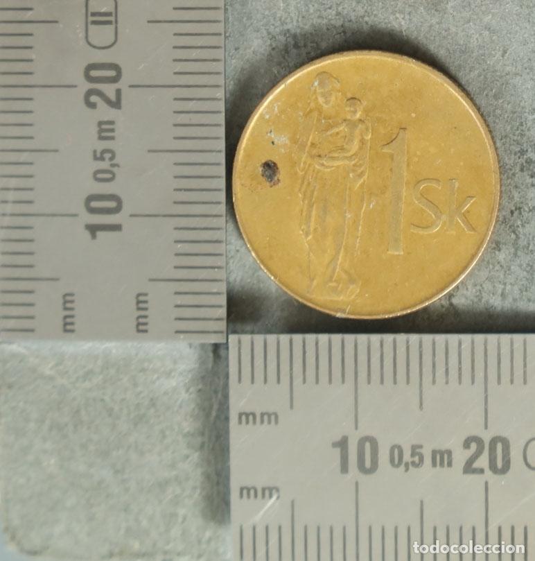 Monedas antiguas de Europa: MONEDA. 1 Koruna - Eslovaquia - Virgen Mar&iacute;a con el Ni&ntilde;o Jes&uacute;s 1993