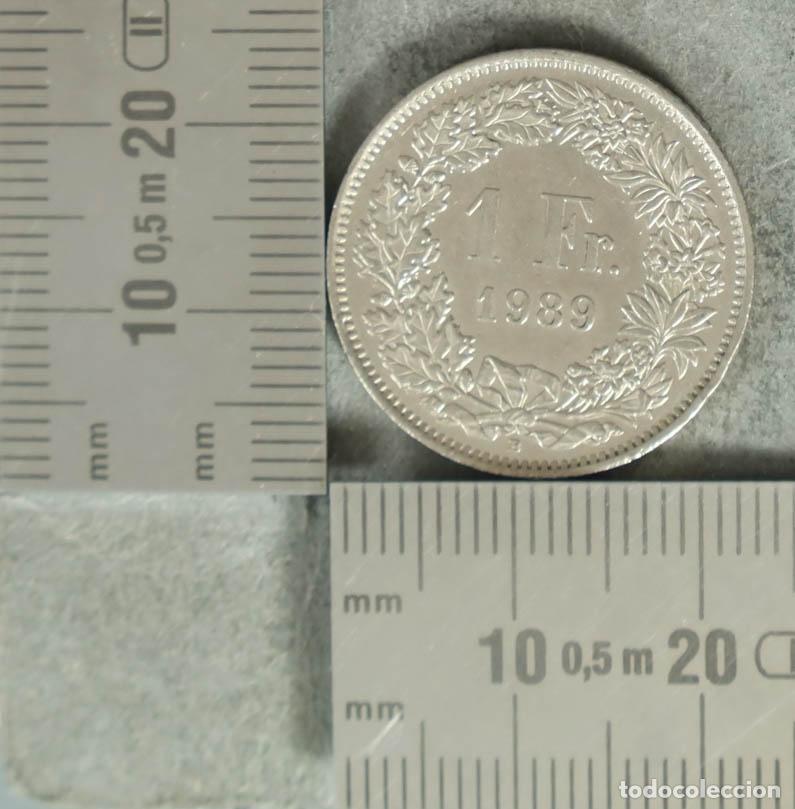 Monedas antiguas de Europa: MONEDA. 1 Franco - Suiza - Confederaci&oacute;n Helv&eacute;tica 1989
