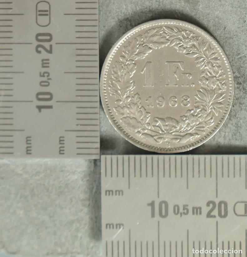 Monedas antiguas de Europa: MONEDA. 1 Franco - Suiza - Helvetia 1968
