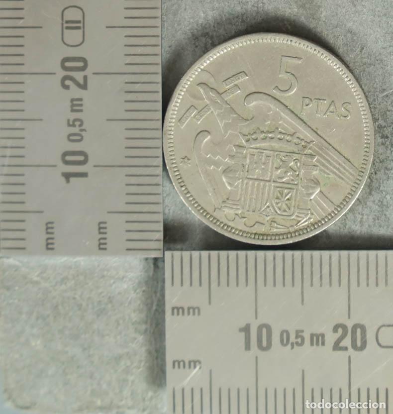 Monedas antiguas de Europa: MONEDA. 5 Pesetas - Espa&ntilde;a - Francisco Franco - Caudillo de Espa&ntilde;a por la Gracia de Dios 1957