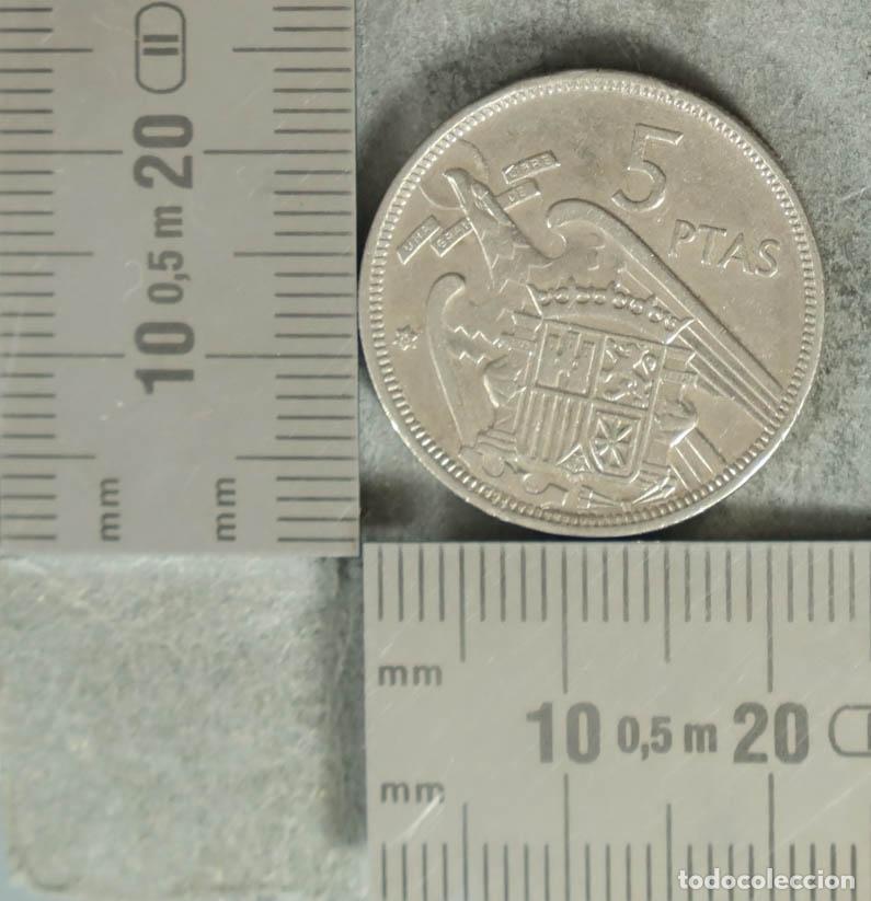 Monedas antiguas de Europa: MONEDA. 5 Pesetas - Espa&ntilde;a - Francisco Franco - &Aacute;guila de San Juan 1957