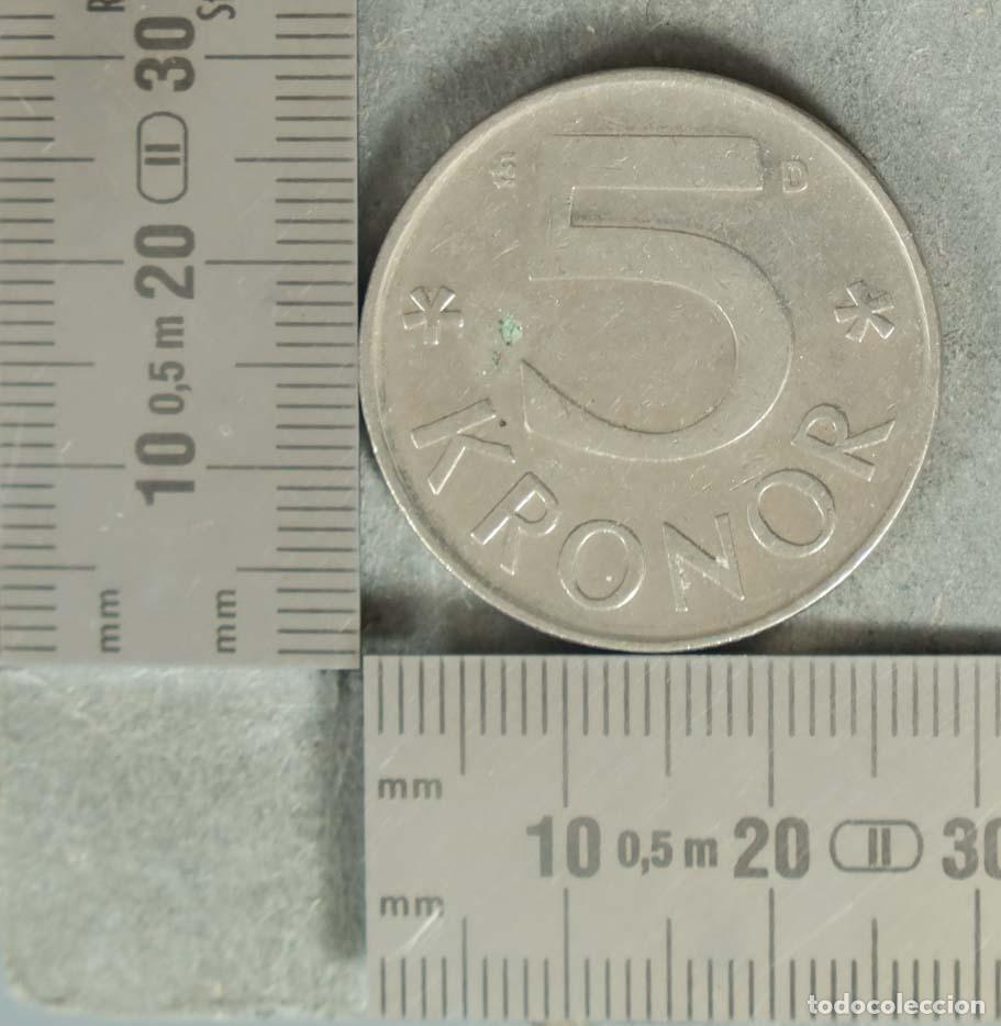 Monedas antiguas de Europa: MONEDA. 5 Kronor - Suecia - Carl XVI Gustaf 1990