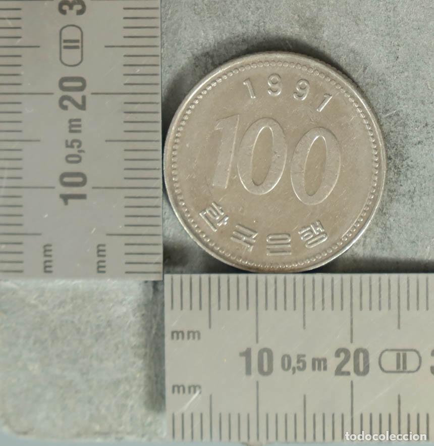 Monedas antiguas de Europa: MONEDA. 100 Won - Corea del Sur - Almirante Yi Sun-sin 1991