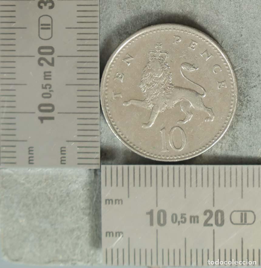 Monedas antiguas de Europa: MONEDA. 10 Pence - Reino Unido - Le&oacute;n coronado 1992