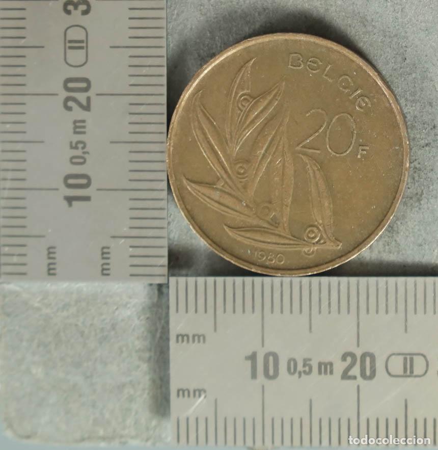 Monedas antiguas de Europa: MONEDA. 20 Francos - B&eacute;lgica - Balduino I - BELGI&Euml; 1980