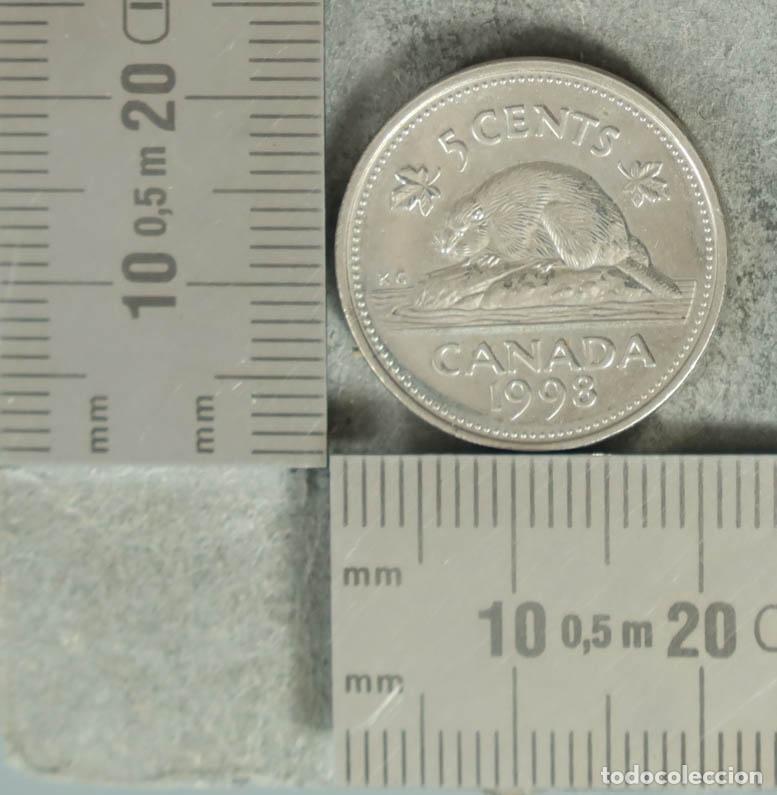 Monedas antiguas de Europa: MONEDA. 5 Cents - Canad&aacute; - Isabel II - Castor 1998