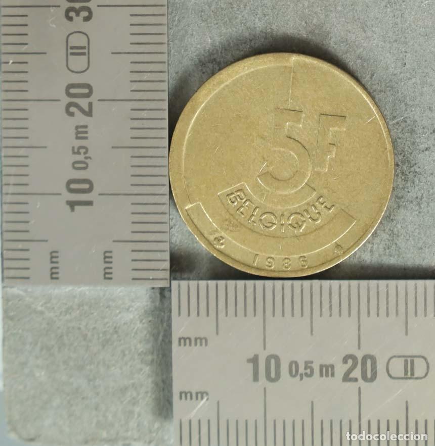 Monedas antiguas de Europa: MONEDA. 5 francos belgica 1986