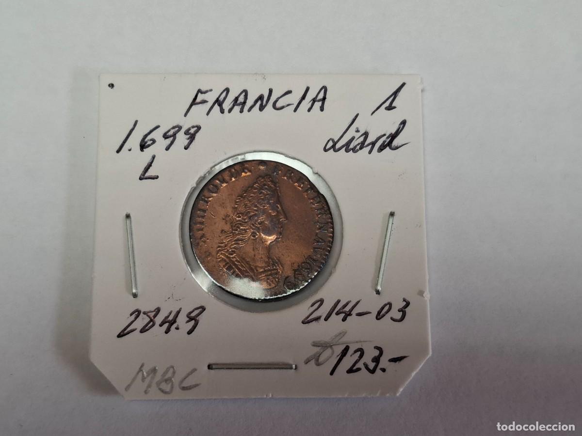 Monedas antiguas de Europa: 1 LIARD de 1699 L KM 284.9 FRANCIA en MBC