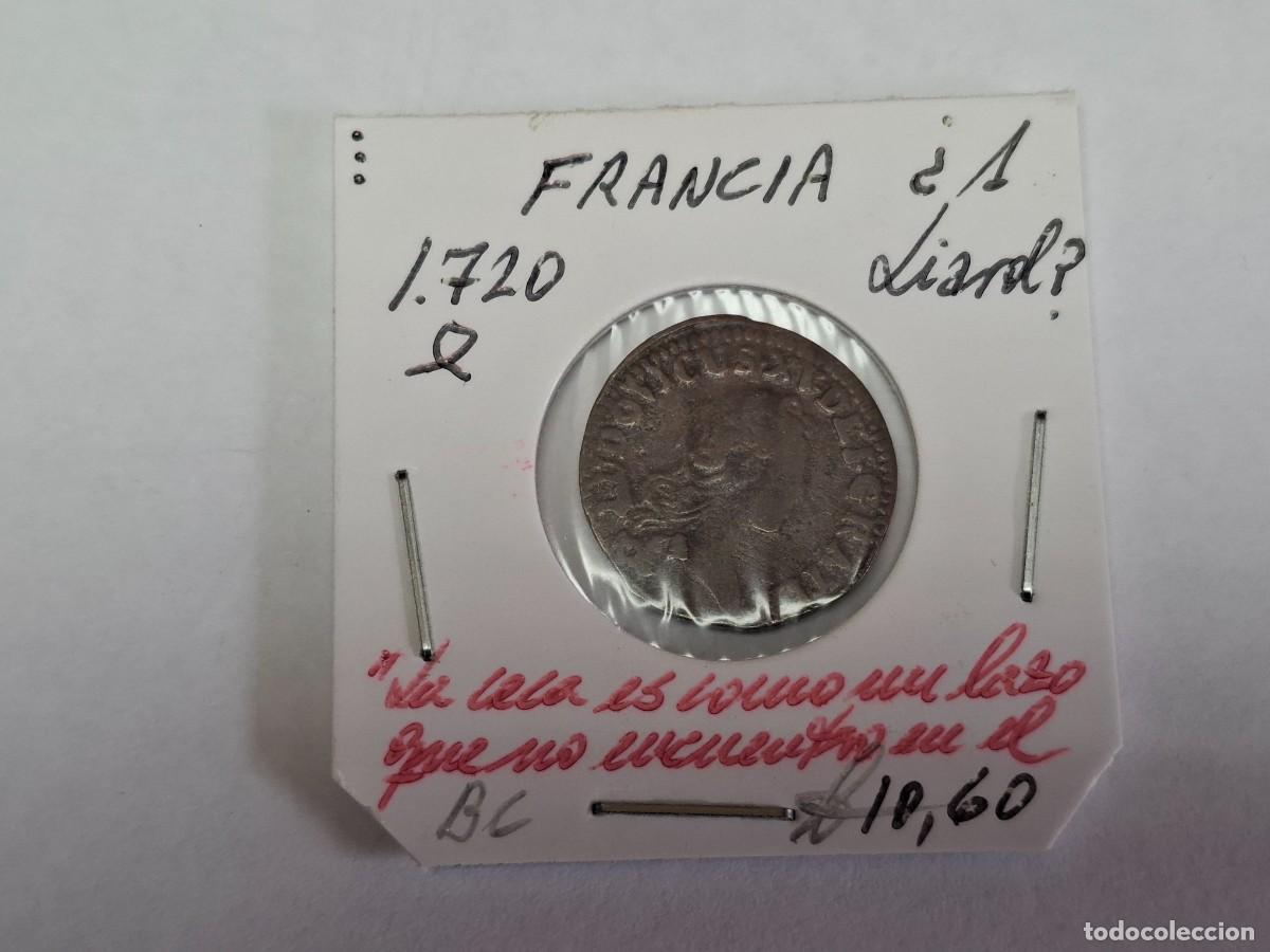 Monedas antiguas de Europa: 1 LIARD de 1720 FRANCIA en MC