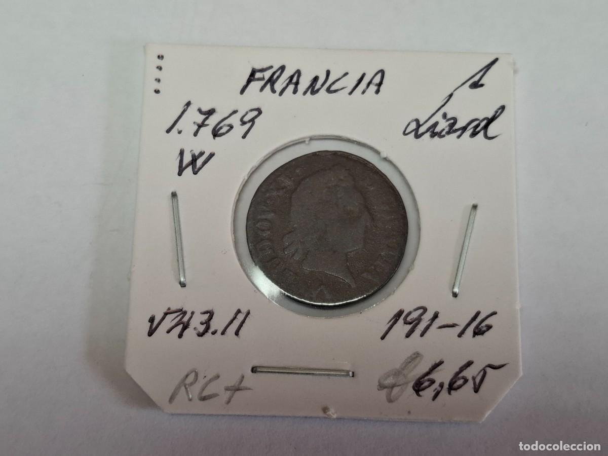 Monedas antiguas de Europa: 1 LIARD de 1769 W KM 543.11 FRANCIA en RC+
